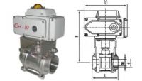 進口電動球閥||進口電動內(nèi)螺紋球閥