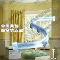 供應(yīng)重型超靜音可彎曲窗簾軌、窗簾滑道可任意彎曲,滑